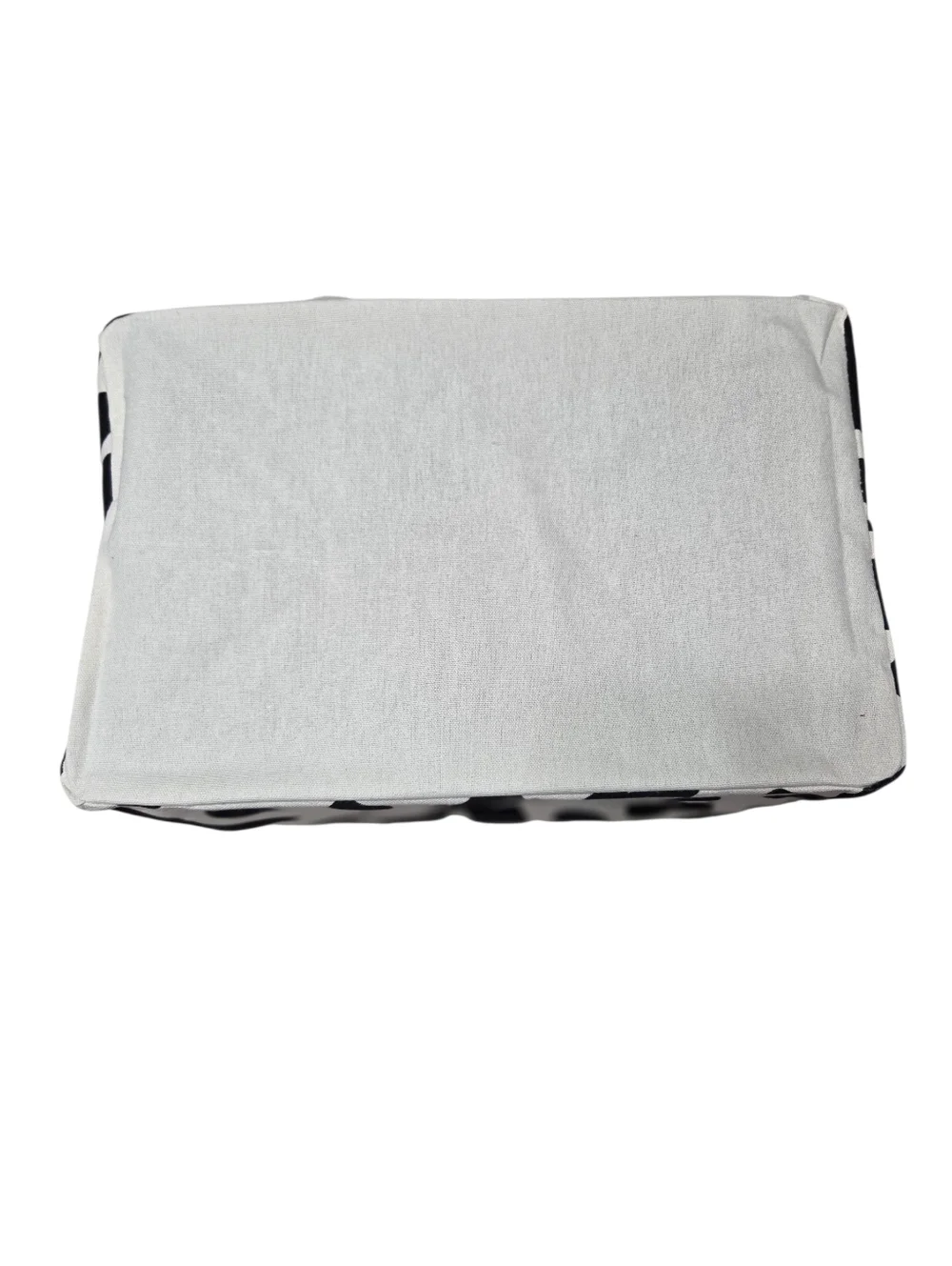 Huayee Rectangle White And Black Cow Print Storage Basket With Handles Set Of 2